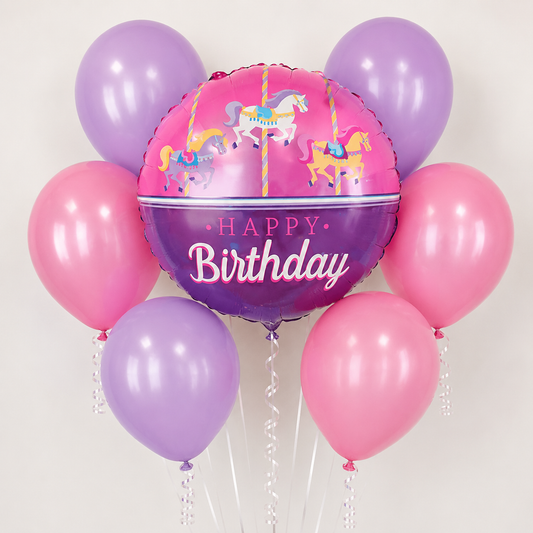 Carousel Birthday Balloon Bouquet