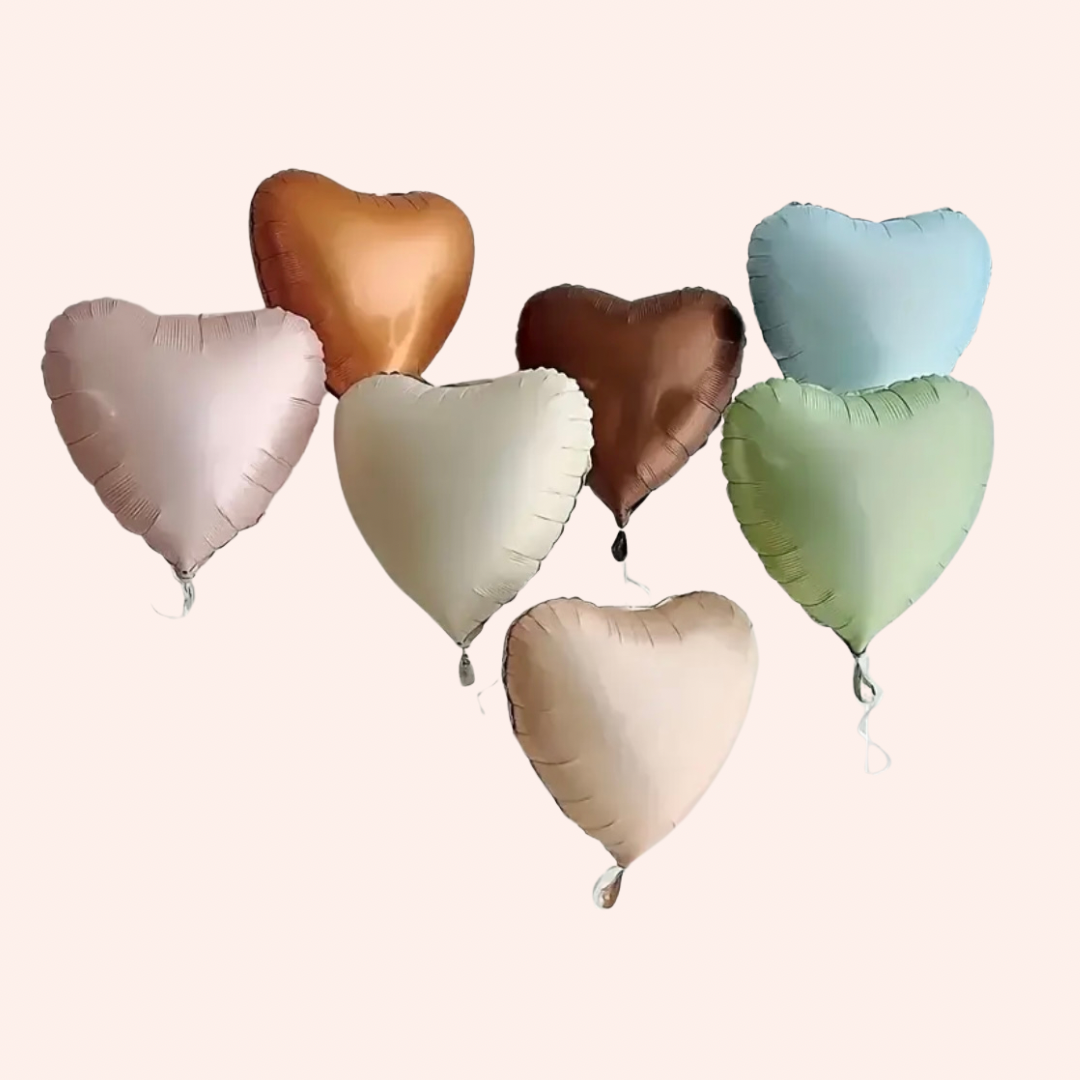Heart helium balloons