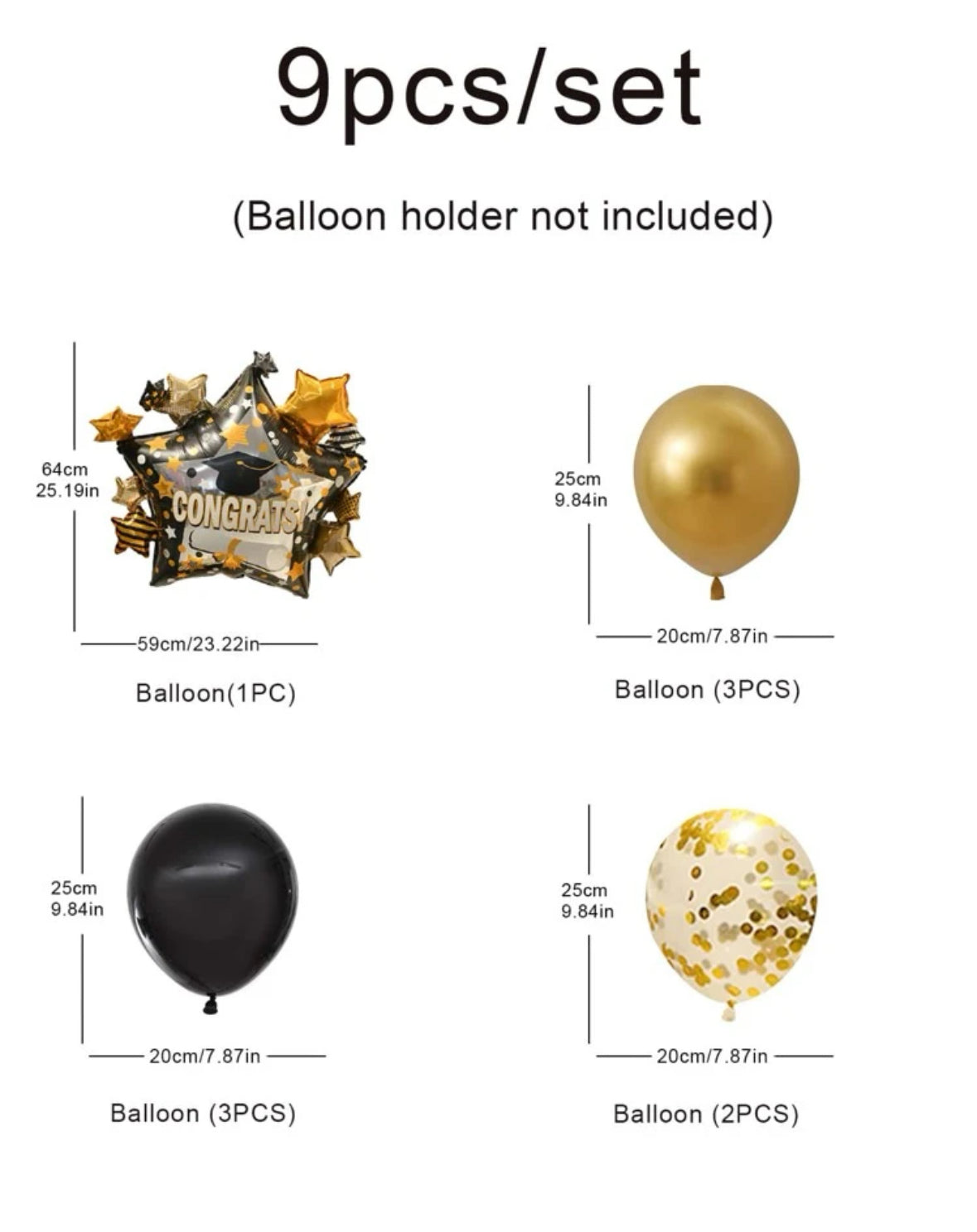 Stars Graduation balloonat