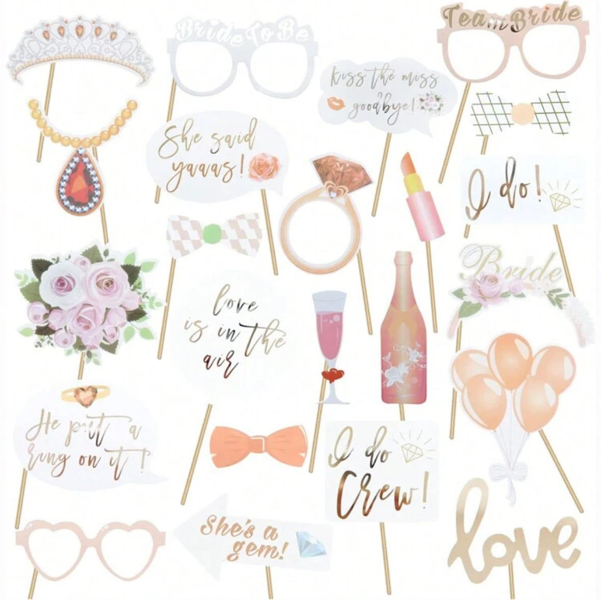 Bridal shower photo booth
