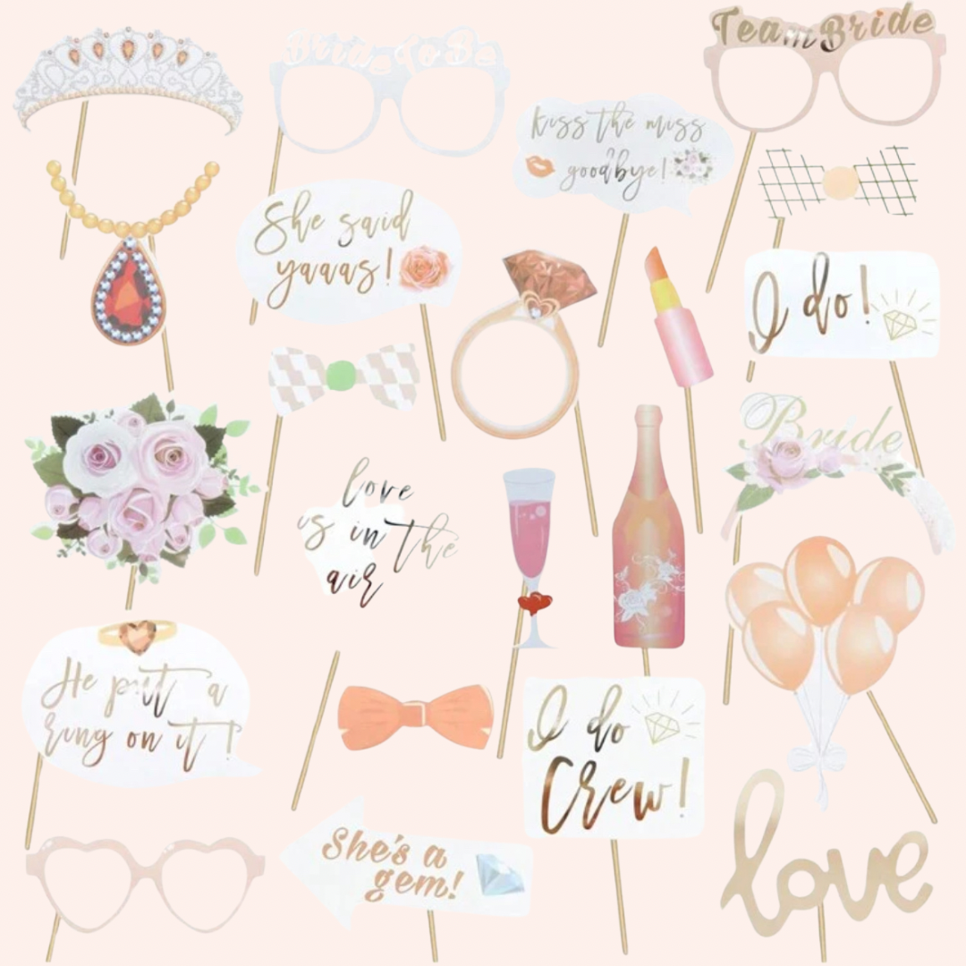 Bridal shower photo booth