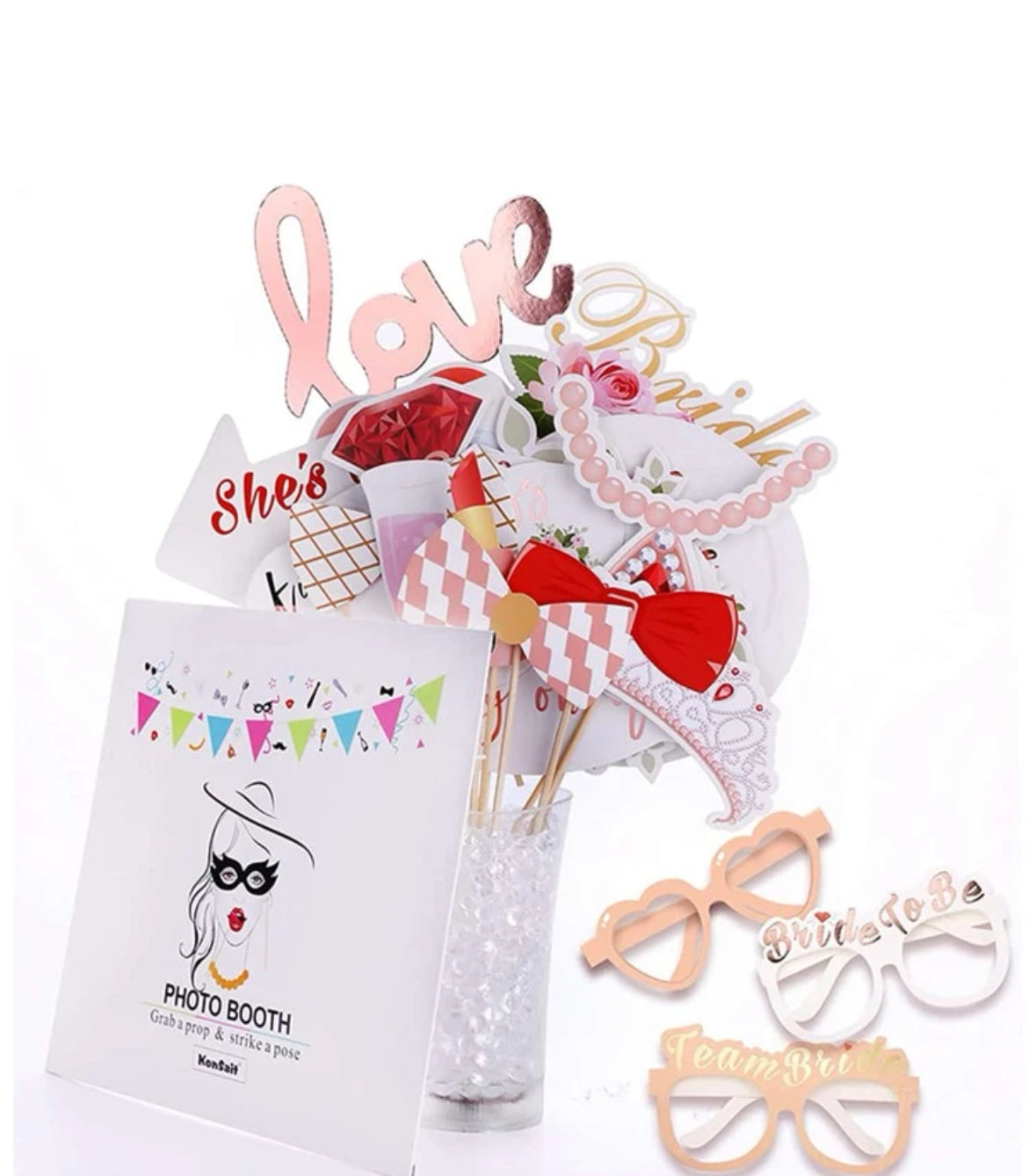 Bridal shower photo booth