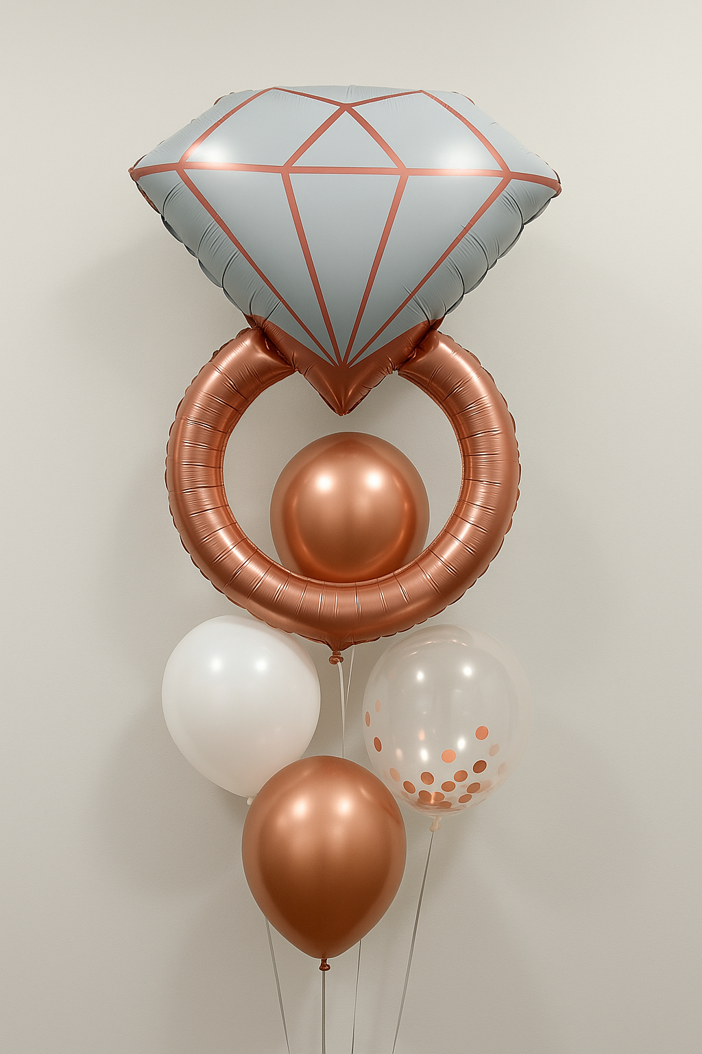 Diamond Ring, helium balloon