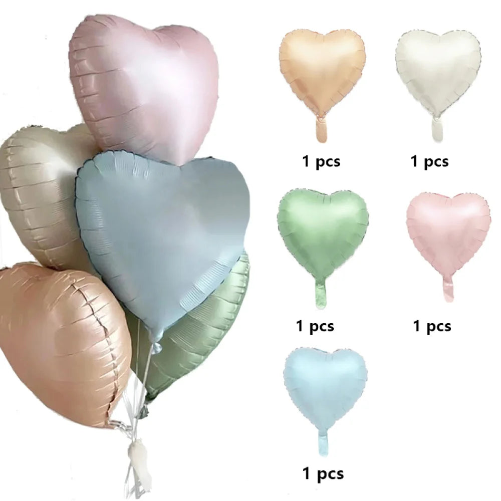 Heart helium balloons customisable