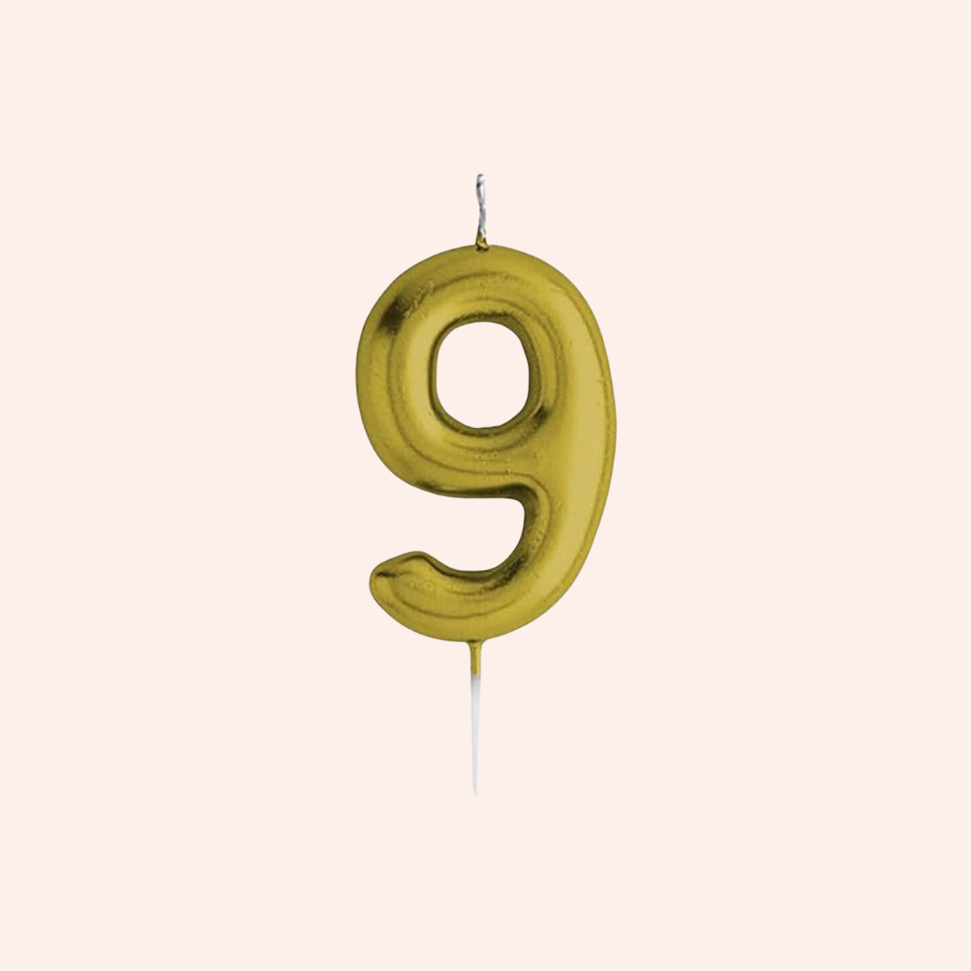 Candles number Gold