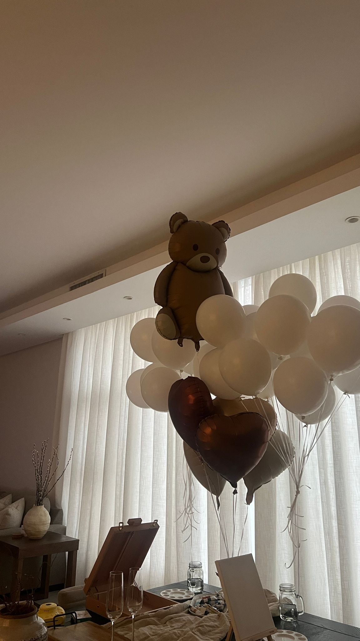 Bear&Hearts helium balloons