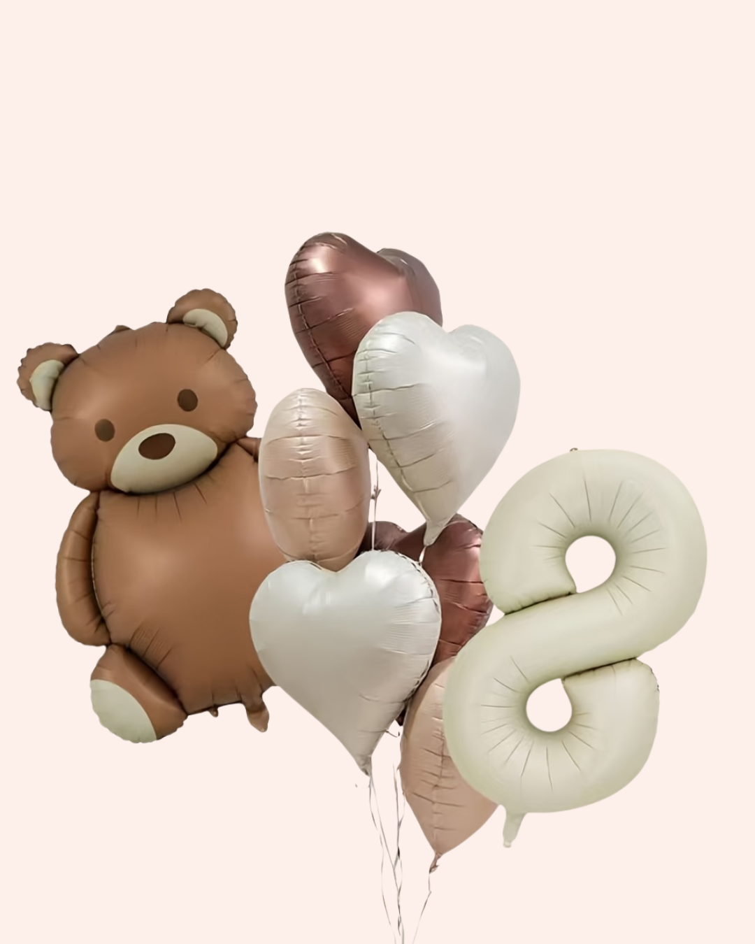 Teddy Bear Number Balloon Set