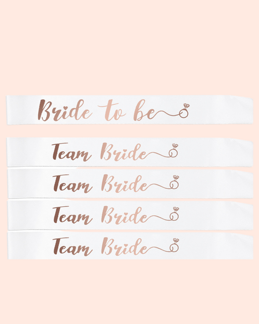 Bridal shower scarfs “white”