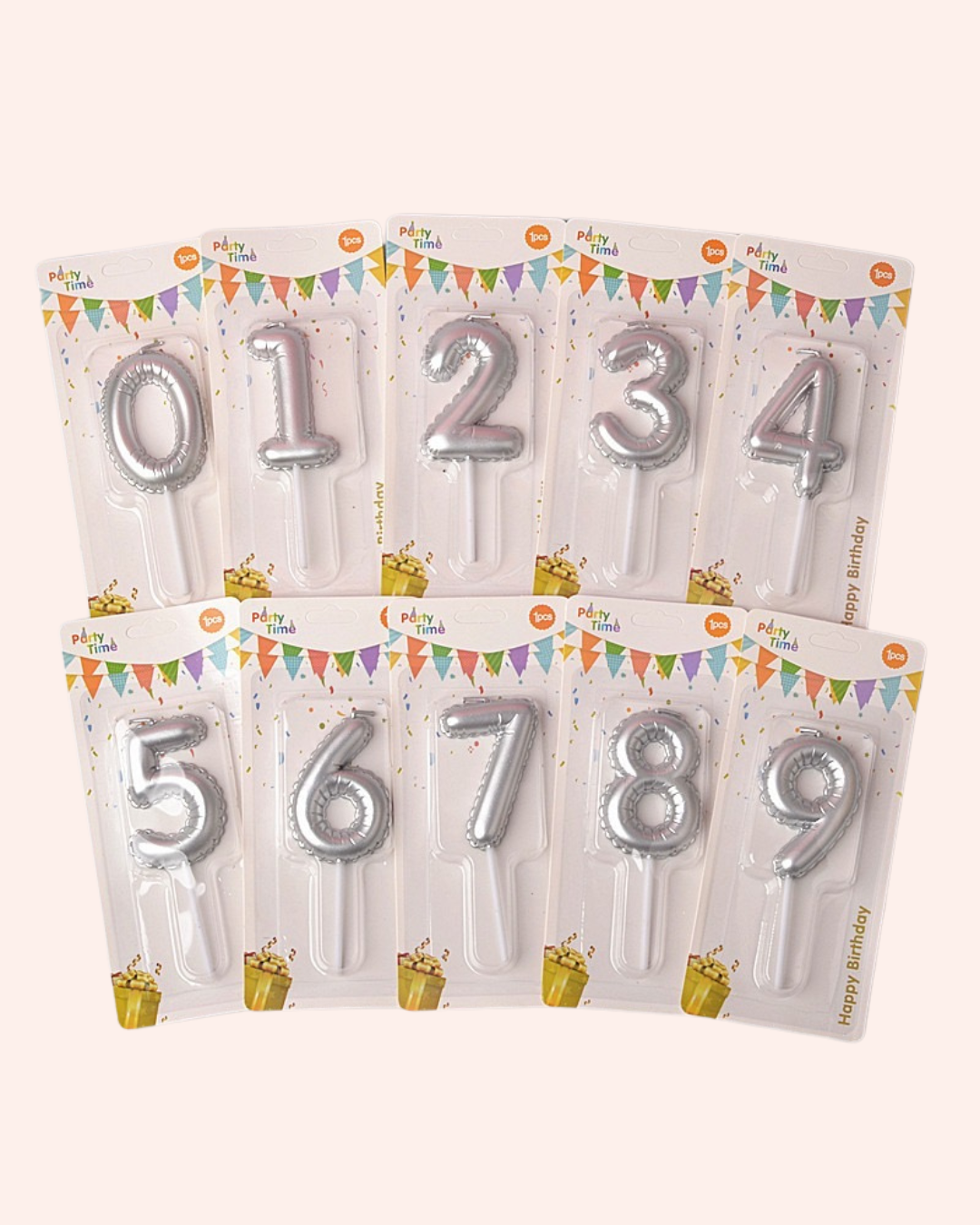 Balloon shape birthday candles