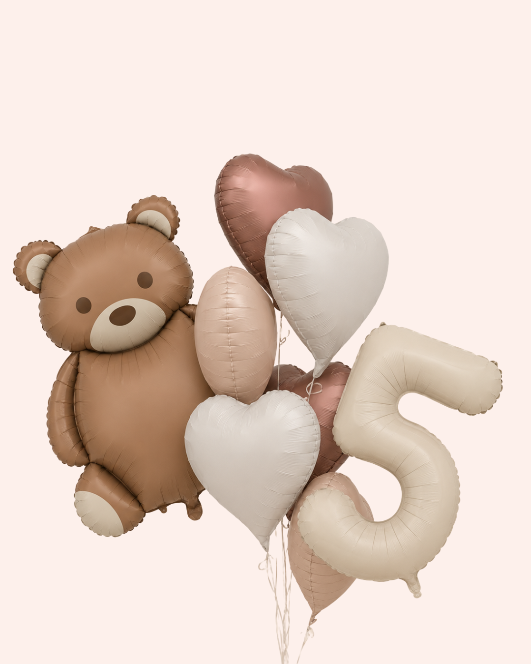Teddy Bear Number Balloon Set