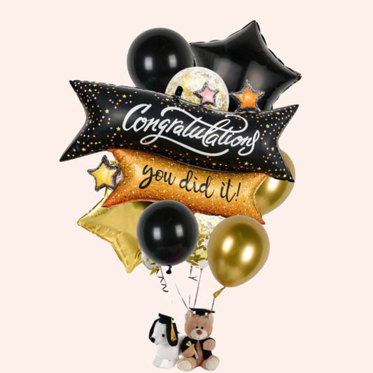 9 pcs pack Graduation balloonat
