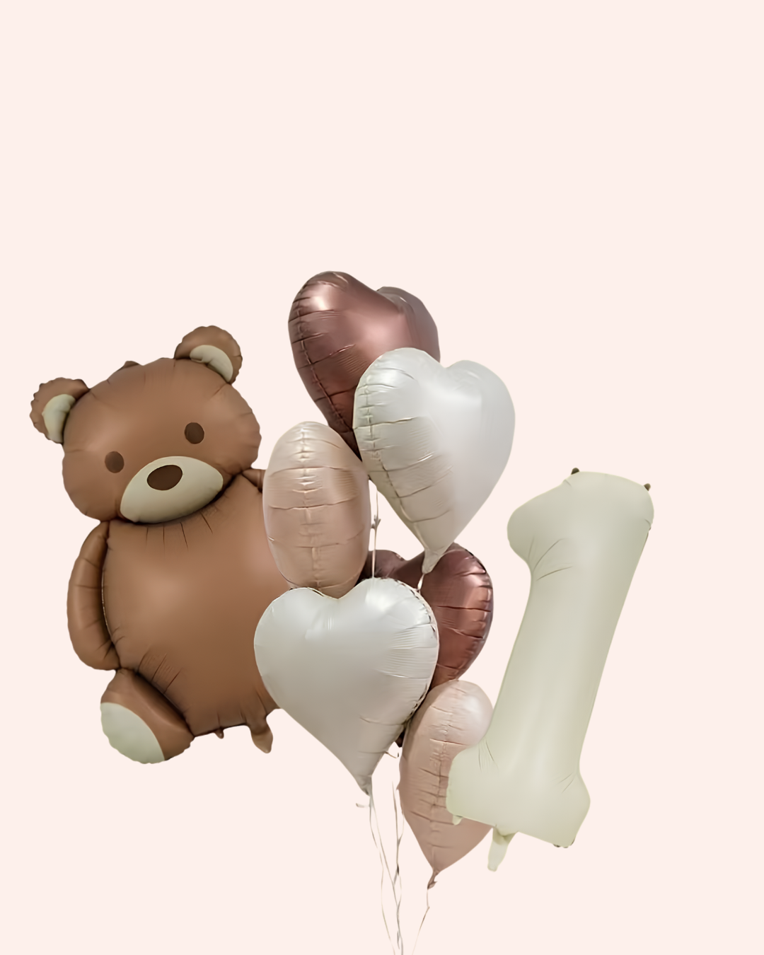 Teddy Bear Number Balloon Set