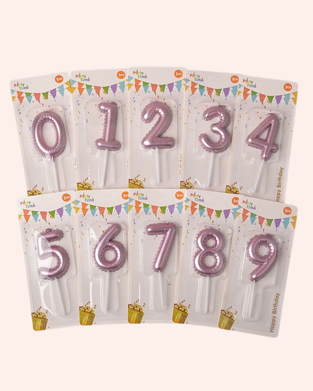 Balloon shape birthday candles