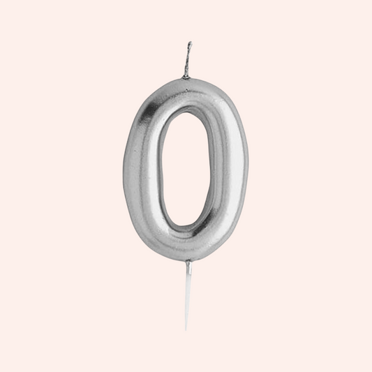 Candles number silver
