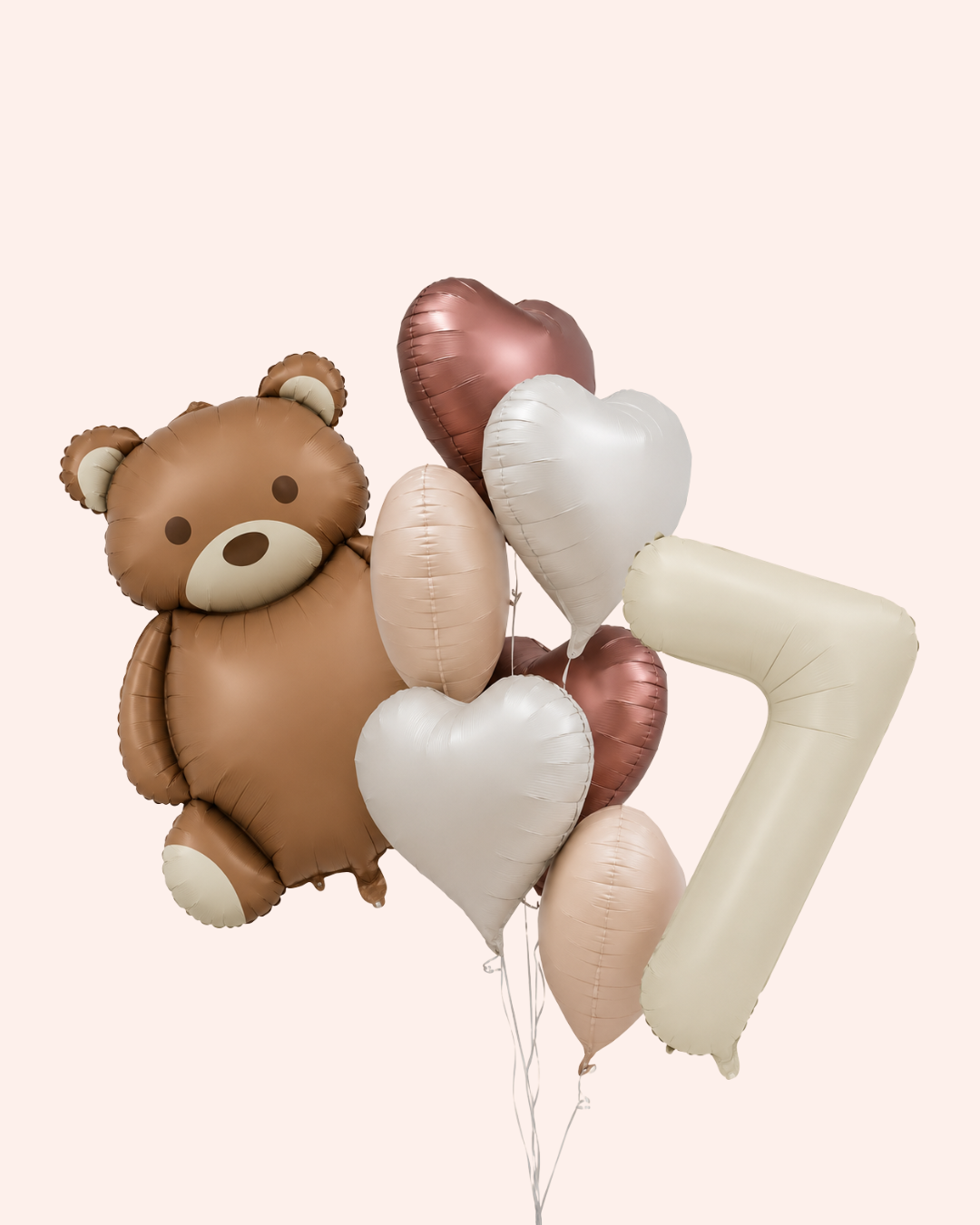 Teddy Bear Number Balloon Set