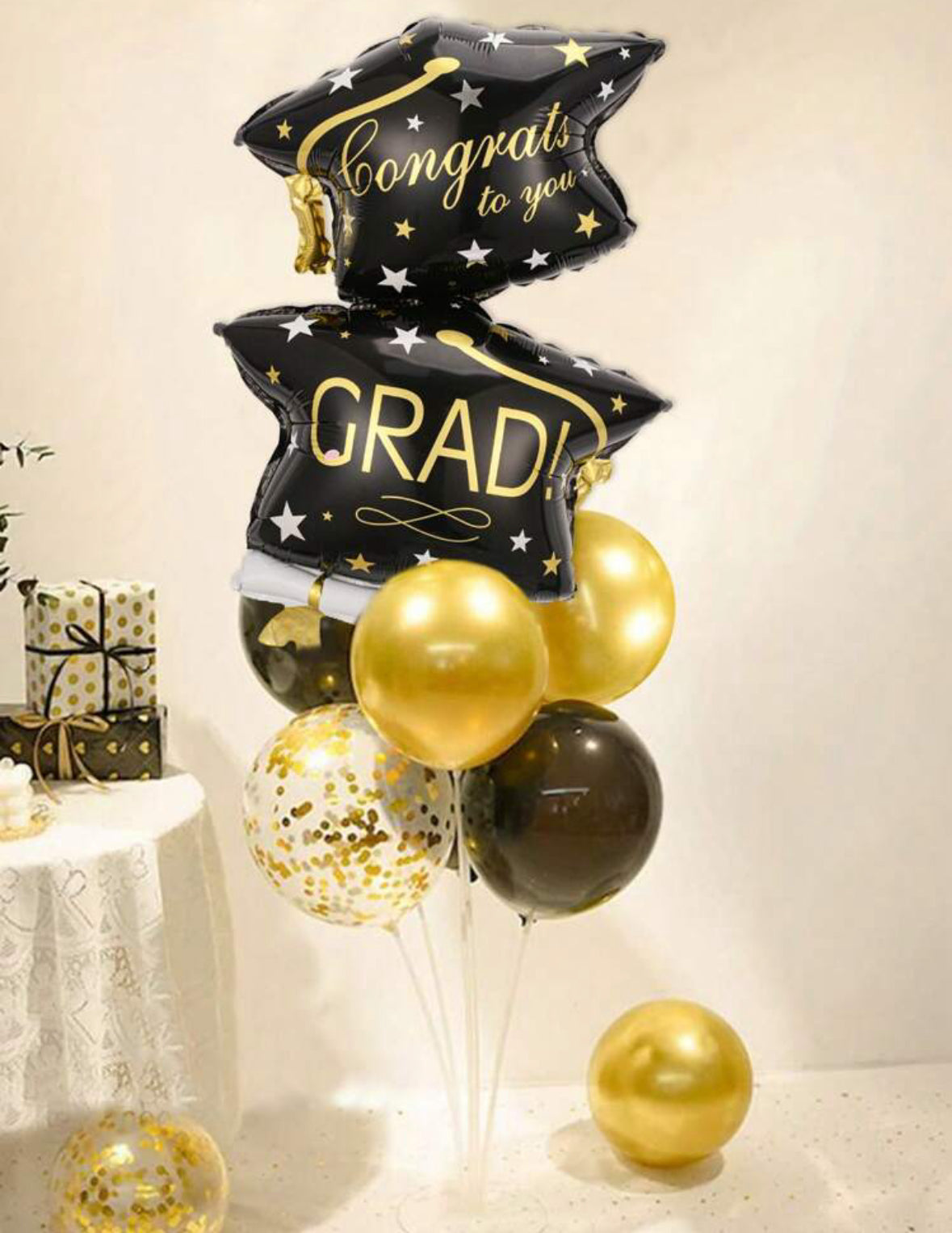 Graduation Double hat 9pcs
