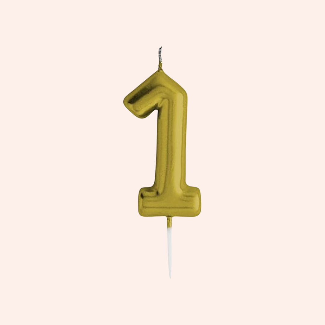 Candles number Gold