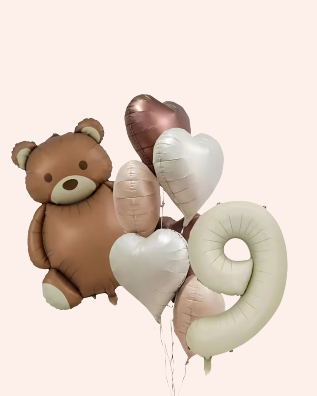 Teddy Bear Number Balloon Set