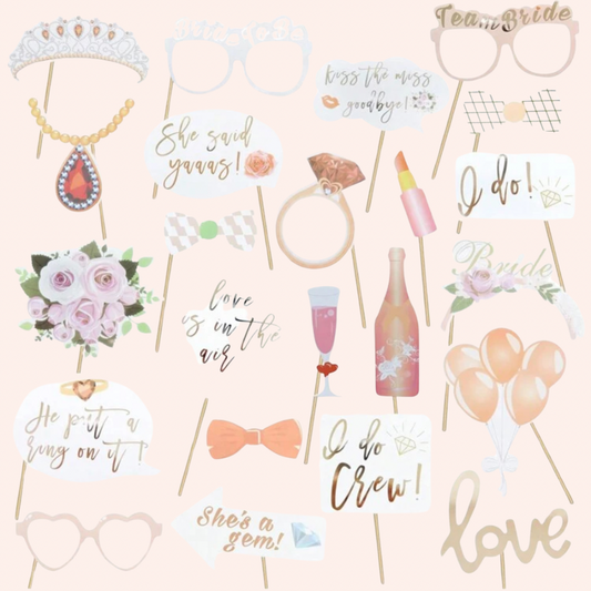 Bridal shower photo booth