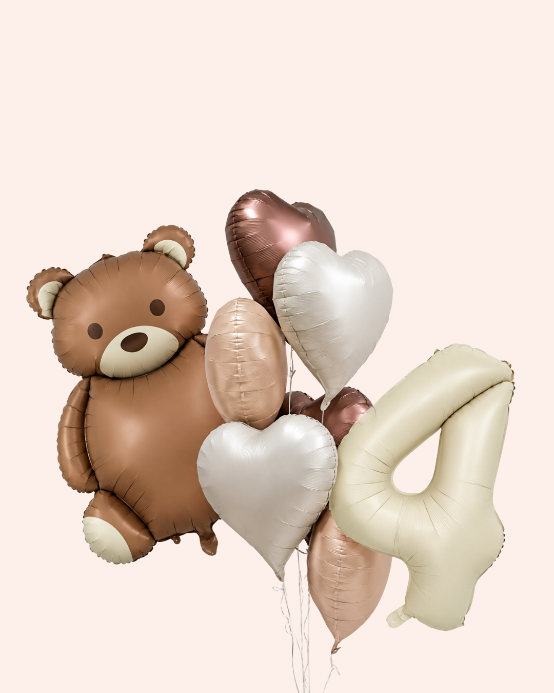 Teddy Bear Number Balloon Set