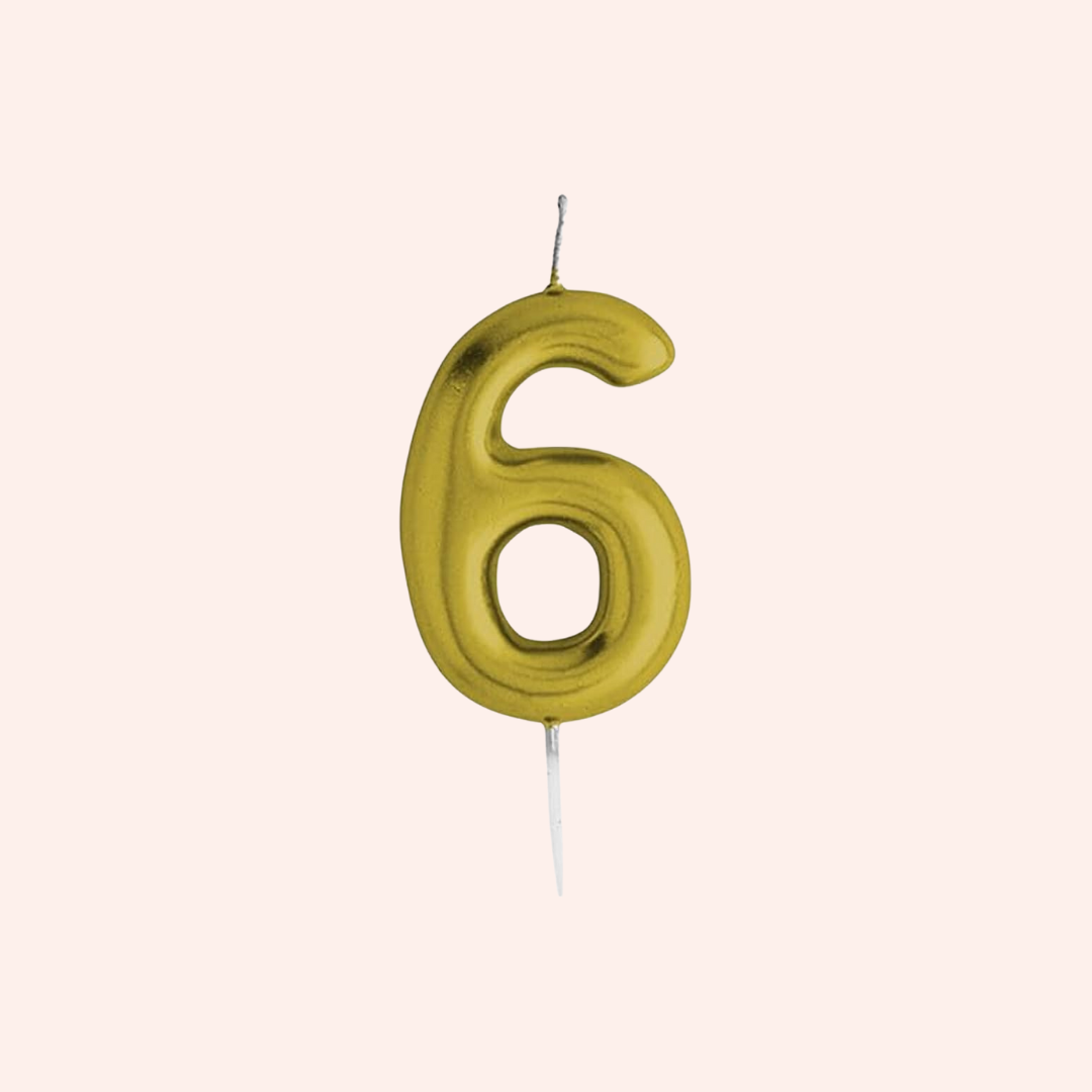 Candles number Gold