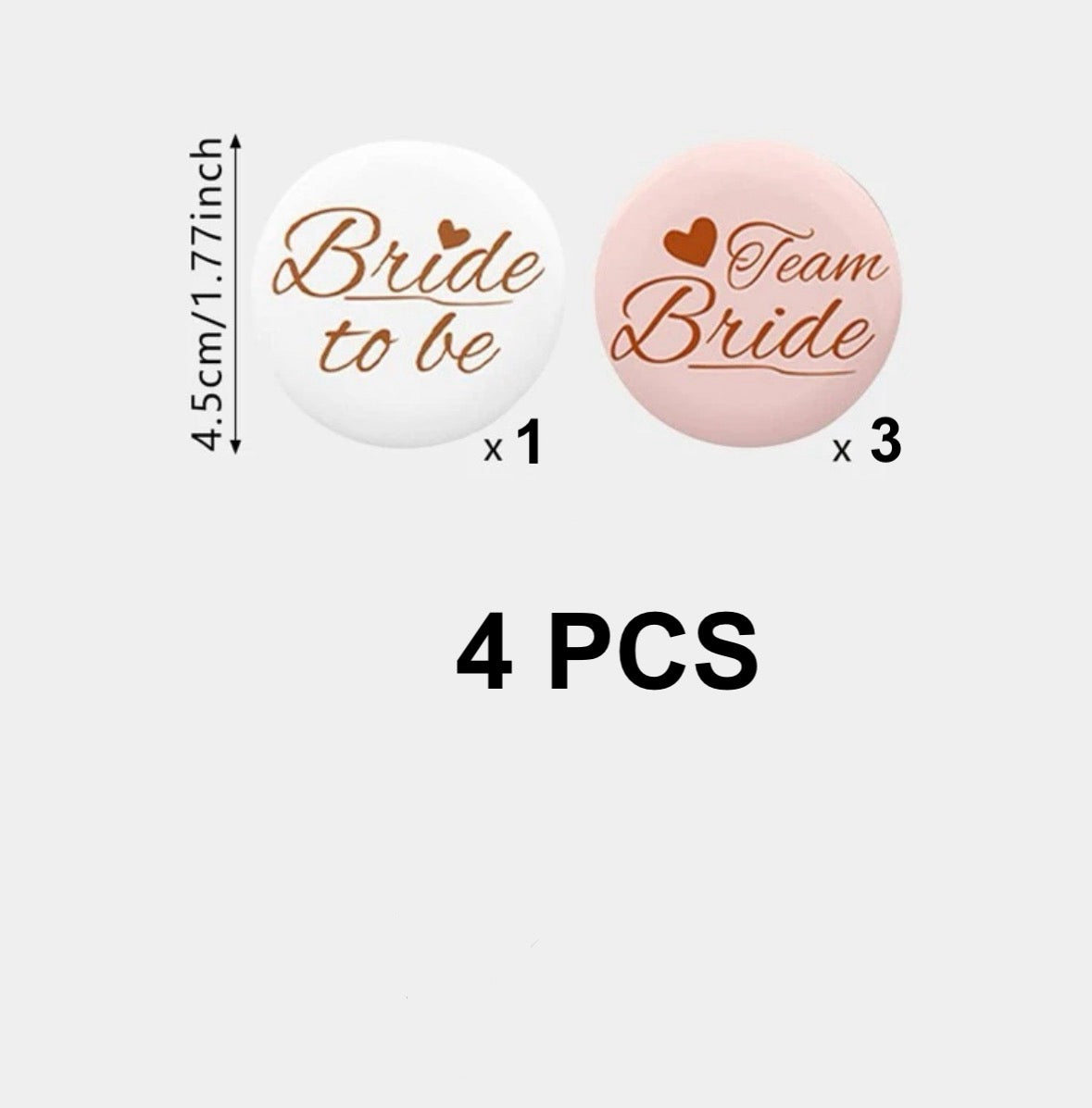Badges “Bride to be”