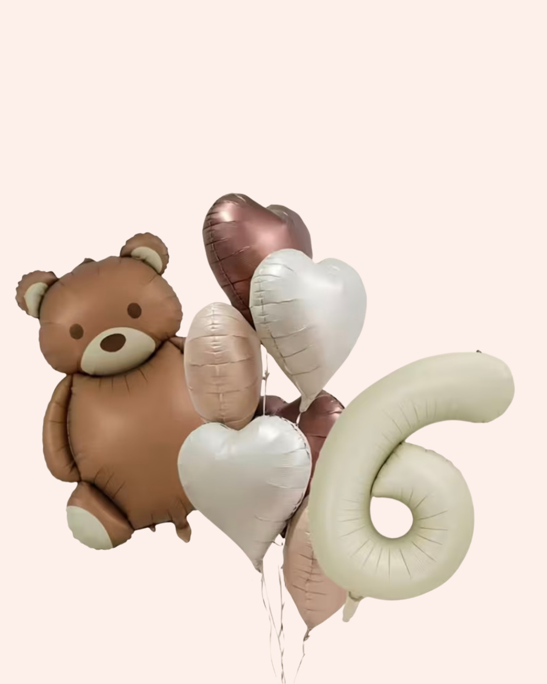 Teddy Bear Number Balloon Set