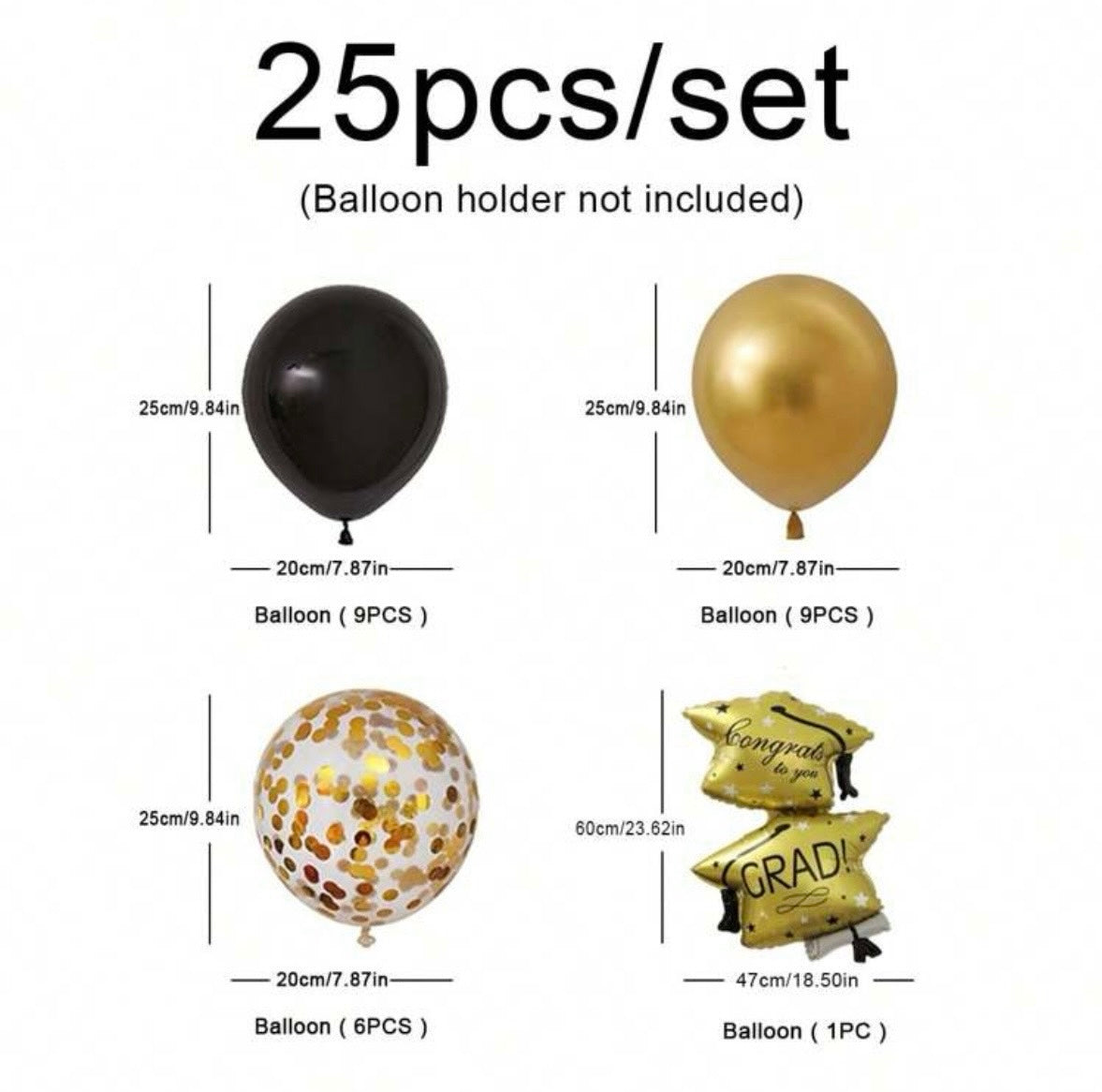 25pcs pack Graduation double cap