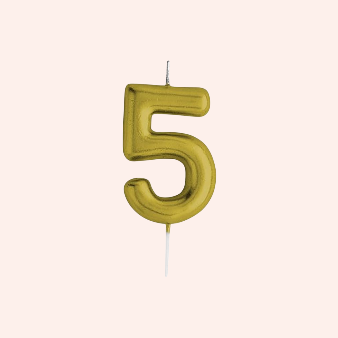 Candles number Gold