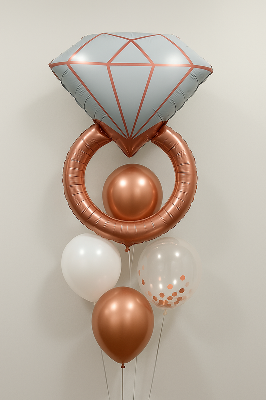 Diamond Ring, helium balloon