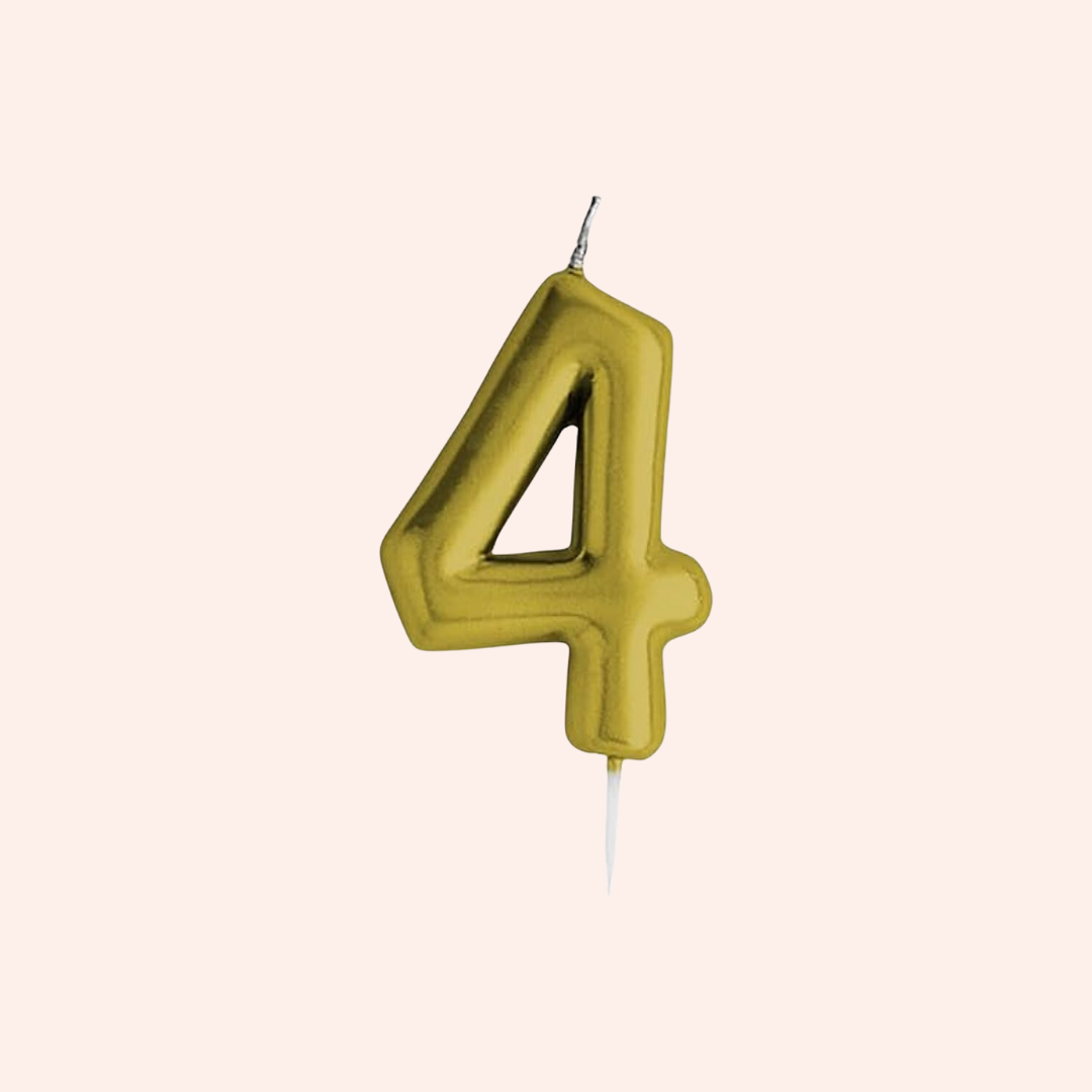 Candles number Gold