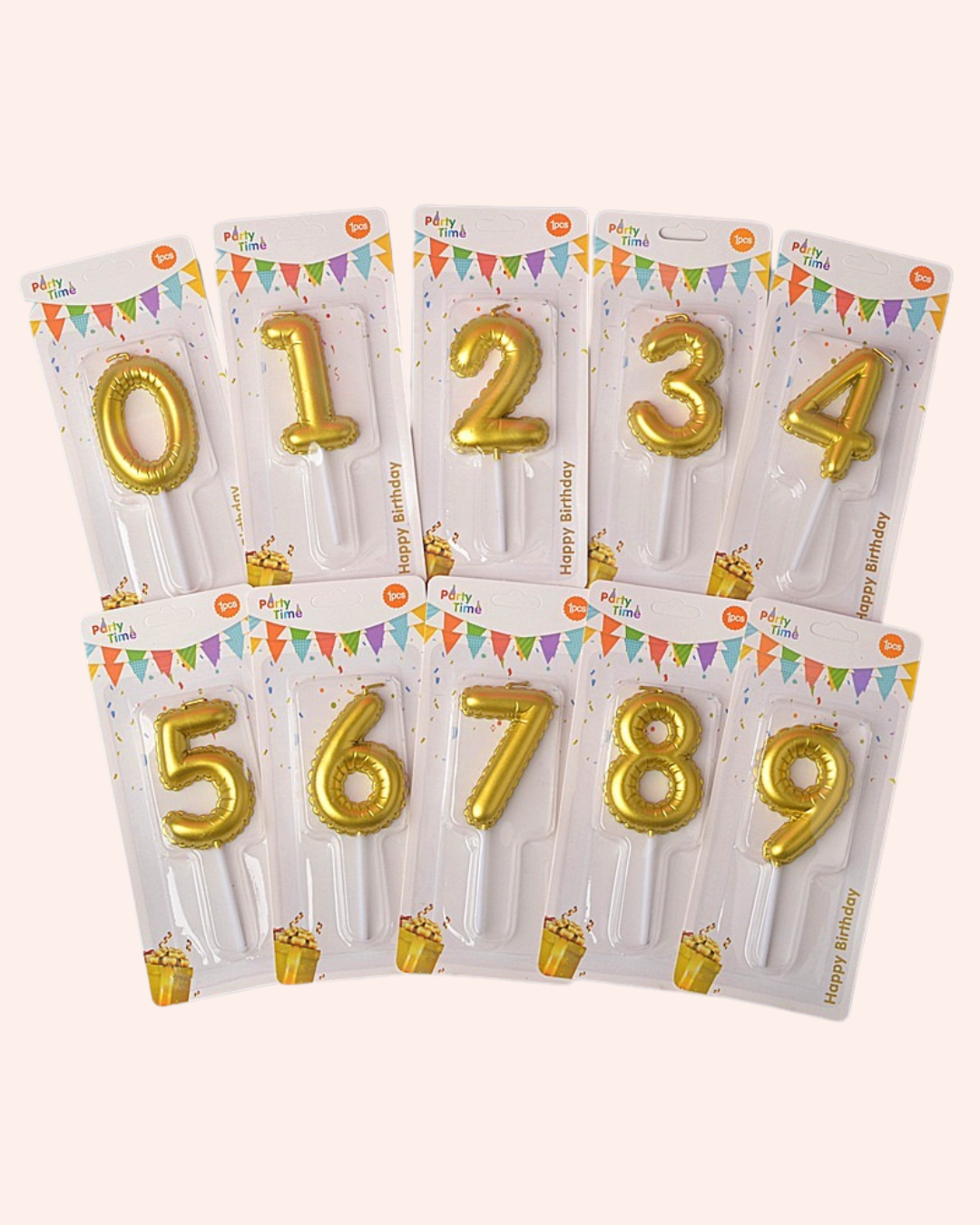 Balloon shape birthday candles