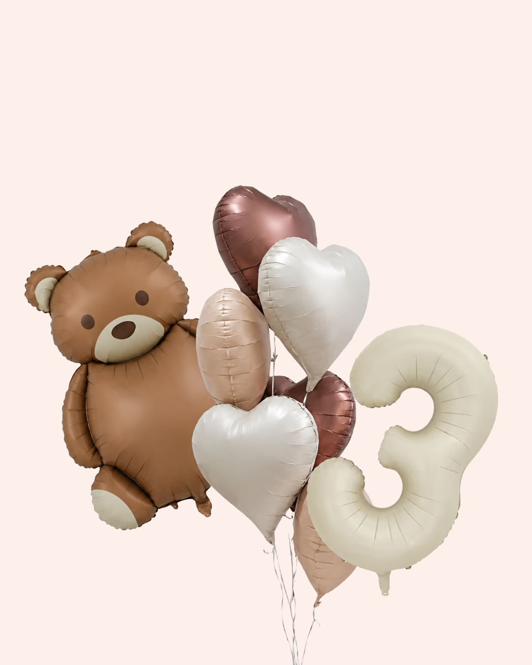 Teddy Bear Number Balloon Set