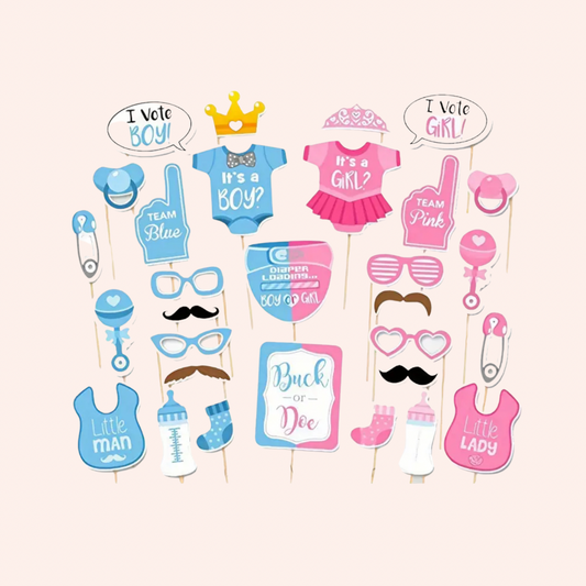 Gender reveal party sticks