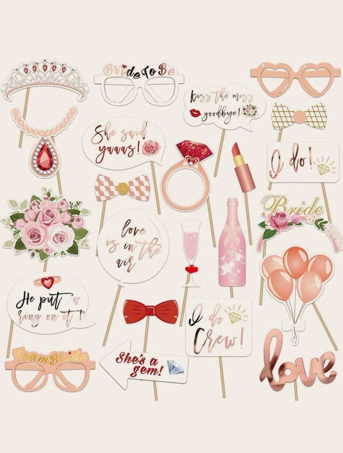 Bridal shower photo booth