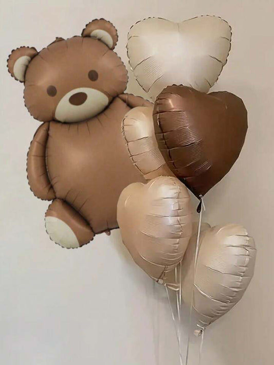 Bear&Hearts helium balloons customisable