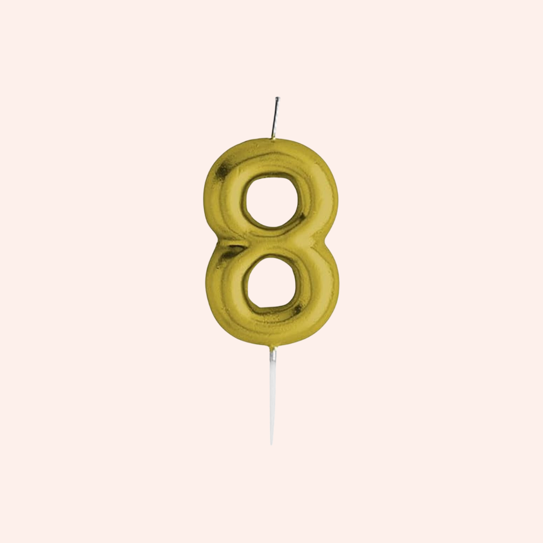 Candles number Gold