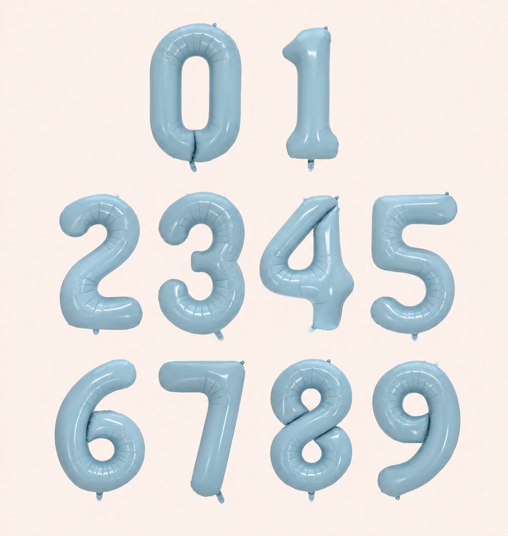 Birthday baby blue numbers 40inch