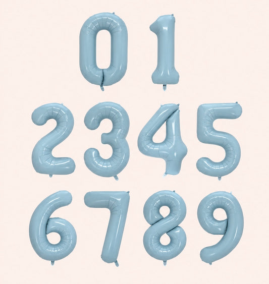 Birthday baby blue numbers 40inch