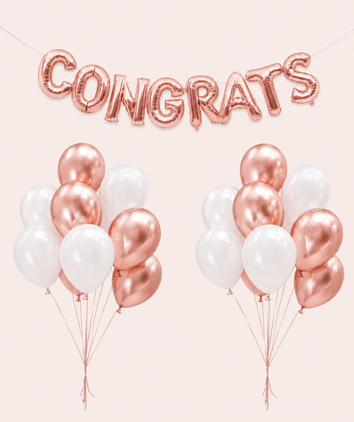 🎓 Congrats set “Rose Gold”