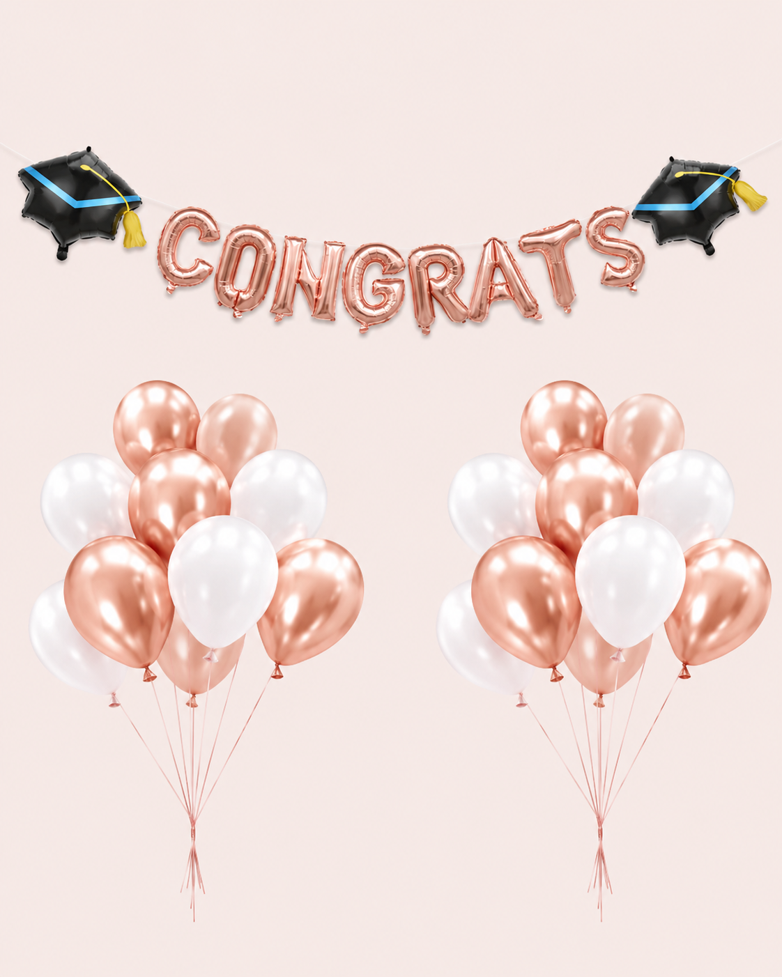 🎓 Congrats set “Rose Gold”