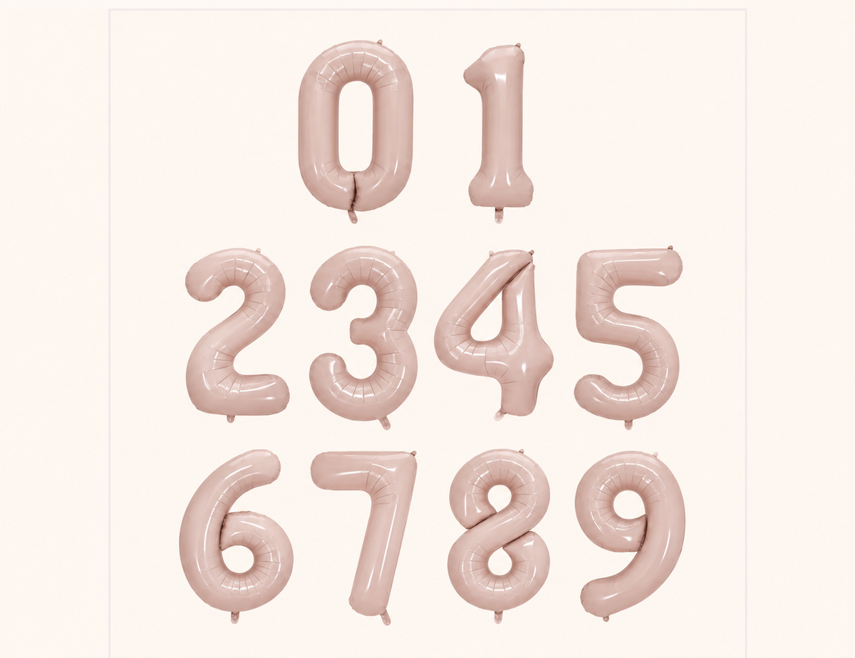 Birthday baby pink numbers 40inch