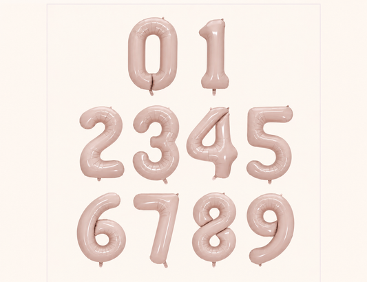 Birthday baby pink numbers 40inch